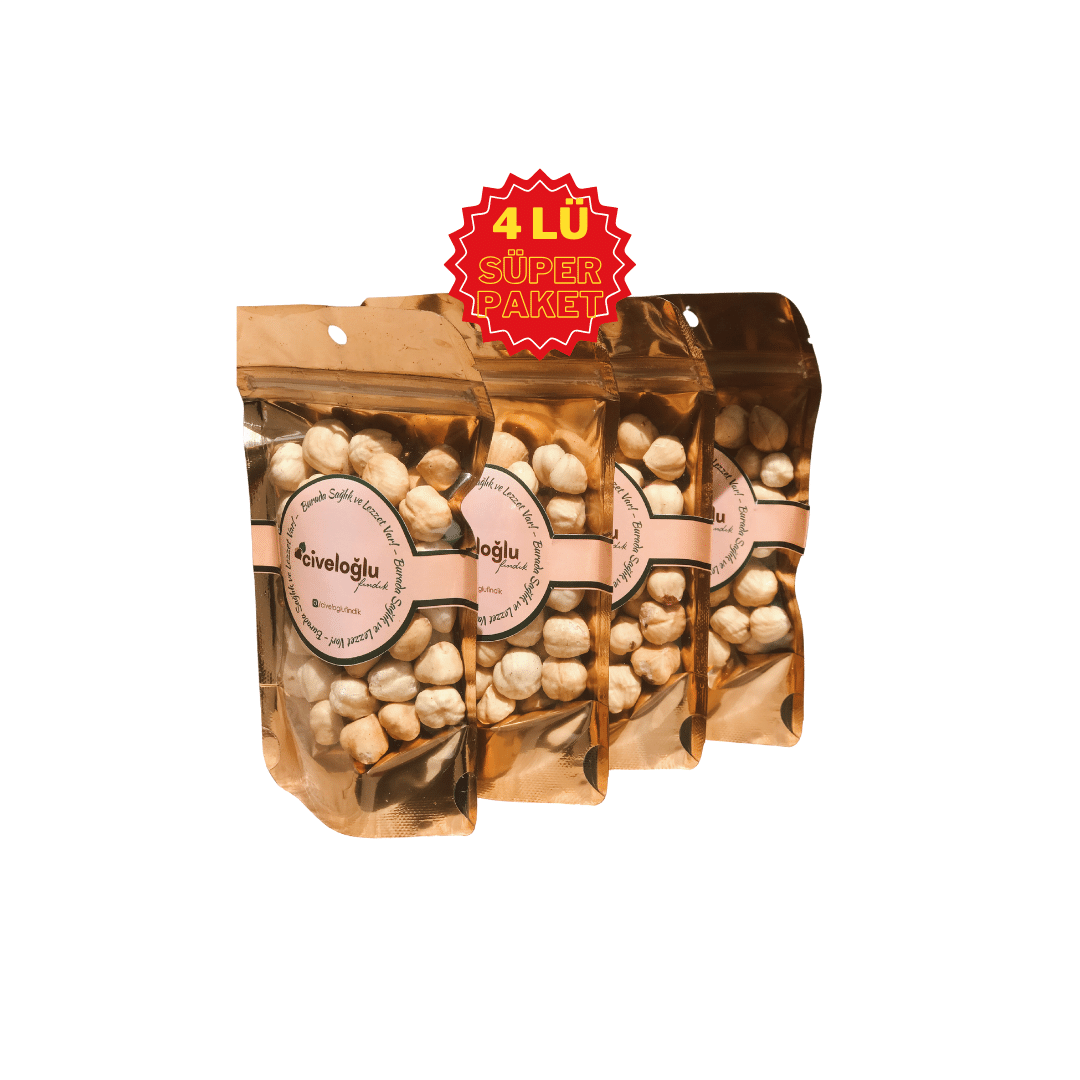 Kavrulmuş Fındık İçi - 4 adet 50 gr lık mini paket